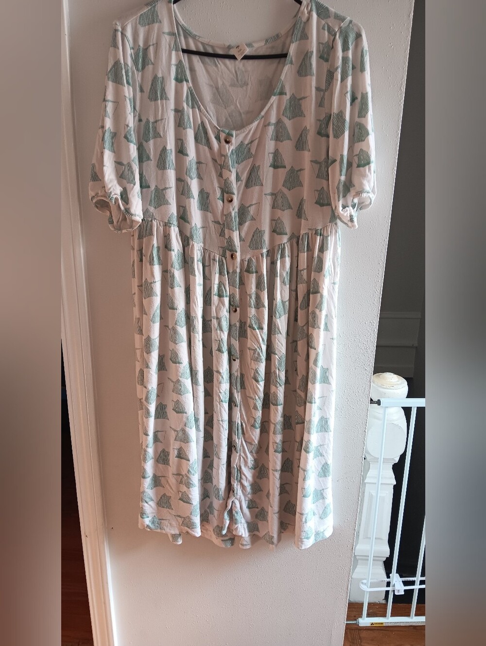 kate quinn Dress with Mint Green Print